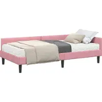 Syfax Cadre de lit d'angle avec matelas Autre 2 pcs Gris Velours