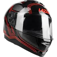 Lazer Casque de moto RAFALE Darkside (couleur : noir - rouge) XL