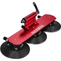RockBros Porte-vélos à ventouses, Porte-bagages de toit pour vélo, pour 1 vélo, rouge