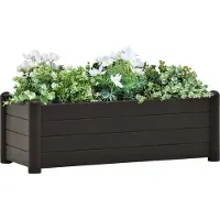 Prolenta Maison Exclusive - Potager surélevé en PP anthracite 100 x 43 x 35 cm
