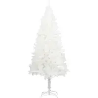 Syfax Arbre de Noël artificiel aiguilles réalistes blanc 210 cm