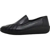 ACO HAUSTECHNIK Aco Uschi 29 : Chaussures pour femmes, chaussures basses, mocassins, couleur noire, pour le quotidien