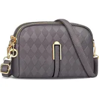 Sonstiges TEUEN Femmes Petit sac à bandoulière Crossbody en cuir avec fermeture éclair