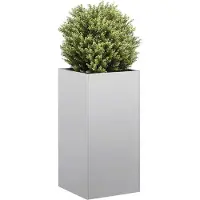 Prolenta Maison Exclusive - Bac à plantes 40x40x80 cm Acier galvanisé