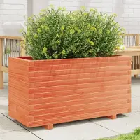 Prolenta Maison Exclusive - Bac à plantes brun cire 90x40x49,5 cm Bois massif Pin