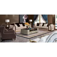 AEA Design Luxus Sofa Sitz Polster Couch xxl Big 4+3 Sitzer Garnituren Chesterfield