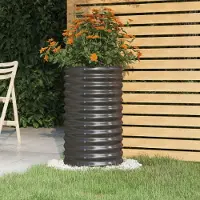 Prolenta Maison Exclusive - Jardinière Acier galvanisé 40x40x68 cm Anthracite