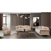 AEA Salon Beige Ensemble de canapés trois places Canapé Designer Groupe de fauteuils
