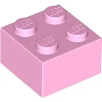 LEGO 3003 Rose vif 50 pièces