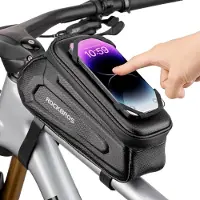 RockBros Sacoche de cadre rigide pour vélo 1,5L avec support pour téléphone portable Téléphone portable jusqu'à 6,5