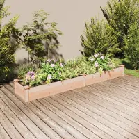 Syfax Lit surélevé de jardin doublure 240x45x25 cm bois massif sapin