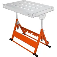 StarTech.com Table de soudure pliante 76,2x50,8cm - Table de travail capacité de charge 181kg - Hauteur réglable 63,5-81,3cm, angle réglable 0°/30°/90° - Etabli en acier au carbone avec roues.