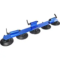 RockBros Porte-vélos à ventouses, Porte-bagages de toit pour vélo, pour 3 vélos, bleu