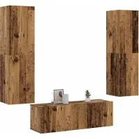 Prolenta Maison Exclusive - Meubles TV muraux 3 pcs vieux bois bois d'ingénierie