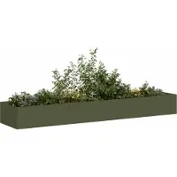 Prolenta Maison Exclusive - Jardinière vert olive 360x80x40 cm en acier