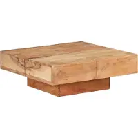 Prolenta Maison Exclusive - Table basse 80 x 80 x 28 cm en bois massif d'acacia