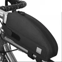 Sahoo 122032 Cadre de vélo Sacoche de vélo avec fermeture éclair 1L noir