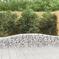 Prolenta Maison Exclusive - Paniers à gabions arqués 2 pcs 400x50x40/60 cm Fer galvanisé