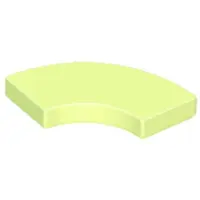 LEGO 2x2 carreaux coin rond 27925 - 250 pièces jaune-vert