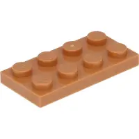 LEGO 250 pièces 3020 Plaques 2x4 Part Basic 250 Nougat moyen