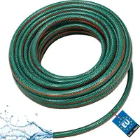 KOTARBAU Tuyau Arrosage PVC 10 m 1 Pouce Vert Orange Tuyau D'Arrosage Jardin Renforcé Flexible Durable 4 Couches