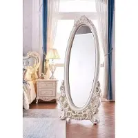 JV Möbel Miroir de sol dans le salon Bois Classique JVmoebel