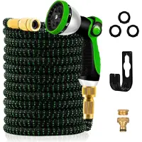 Sonstiges Yofidra Tuyau d'arrosage flexible 30m Latex 3 couches avec raccords métalliques Tissu 3450D sans plis Spray 10 fonctions
