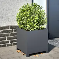 Prolenta Maison Exclusive - Bac à plantes 2 pièces anthracite 40x40x40 acier
