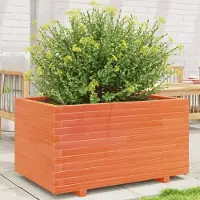 Prolenta Maison Exclusive - Jardinière cire marron 90x60x49,5 cm bois de pin massif