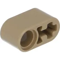 LEGO Technic : 50 Hebelarme 1x2, Pin- und Achsloch, dunkles Beige