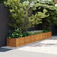 Prolenta Maison Exclusive - Potager surélevé 386 x 50 x 36 cm en acier Corten