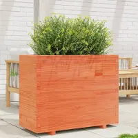 Prolenta Maison Exclusive - Jardinière cire marron 90x40x72,5 cm bois de pin massif