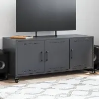 Prolenta Maison Exclusive - Meuble TV anthracite 100,5x39x43,5 cm acier