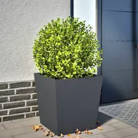 Prolenta Maison Exclusive - Bac à plantes anthracite 50x50x50 cm en acier