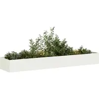 Prolenta Maison Exclusive - Jardinière blanche 360x80x40 cm en acier