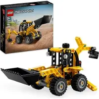 LEGO Technic Tractopelle 42197, Jeu de Construction, 104 Pièces, Garçon 7+ Ans, Godet Frontal Mobile