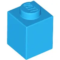 LEGO 250 pièces 3005 brique 1x1 partie briques de base 250 bleu azur foncé