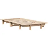 Syfax Cadre de lit sans matelas 75x190 cm bois de pin massif