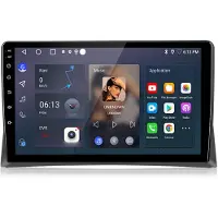 Junsun Autoradio 4+64 Go compatible CarPlay et Android Auto, Android 15, pour VW T5 Multivan Transporter, avec GPS, Wi-Fi, Bluetooth, FM, DAB+, RDS, DSP, SWC, format 2DIN, port USB, processeur 8 curs