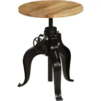 Prolenta Maison Exclusive - Table de bar en bois massif de manguier 60 × (76-110) cm