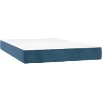 Syfax Matelas de lit à ressorts ensachés fermeté moyenne Bleu foncé 120x200x20 cm