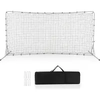 Northix But de football pour enfants 372,5 x 182,5 cm Buts de football pour jardin But de football avec sac de transport blanc