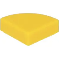 LEGO 1x1 carreaux coin rond 25269 - 100 pièces jaune