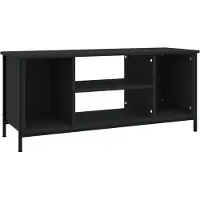 Syfax Meuble TV noir 102x35x45 cm bois d'ingénierie
