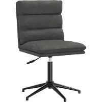 Syfax Chaise de salle à manger Noir Similicuir
