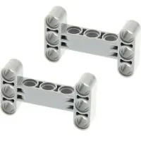 LEGO 2x Technic connecteur 3x5 nouveau-gris clair forme H Star Wars 70922 6055519 14720