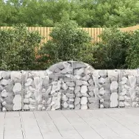 Prolenta Maison Exclusive - Paniers à gabions arqués 6 pcs 200x30x80/100 cm Fer galvanisé