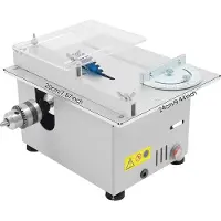 OEM Scie circulaire de table, vitesse variable de 4000 à 9000 tr/min, profondeur de coupe réglable, couleur argent