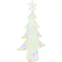 Syfax Sapin de Noël avec 240 LED Multicolore 180 cm Acrylique