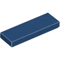 LEGO 1x3 carreaux 63864 - 250 pièces bleu foncé